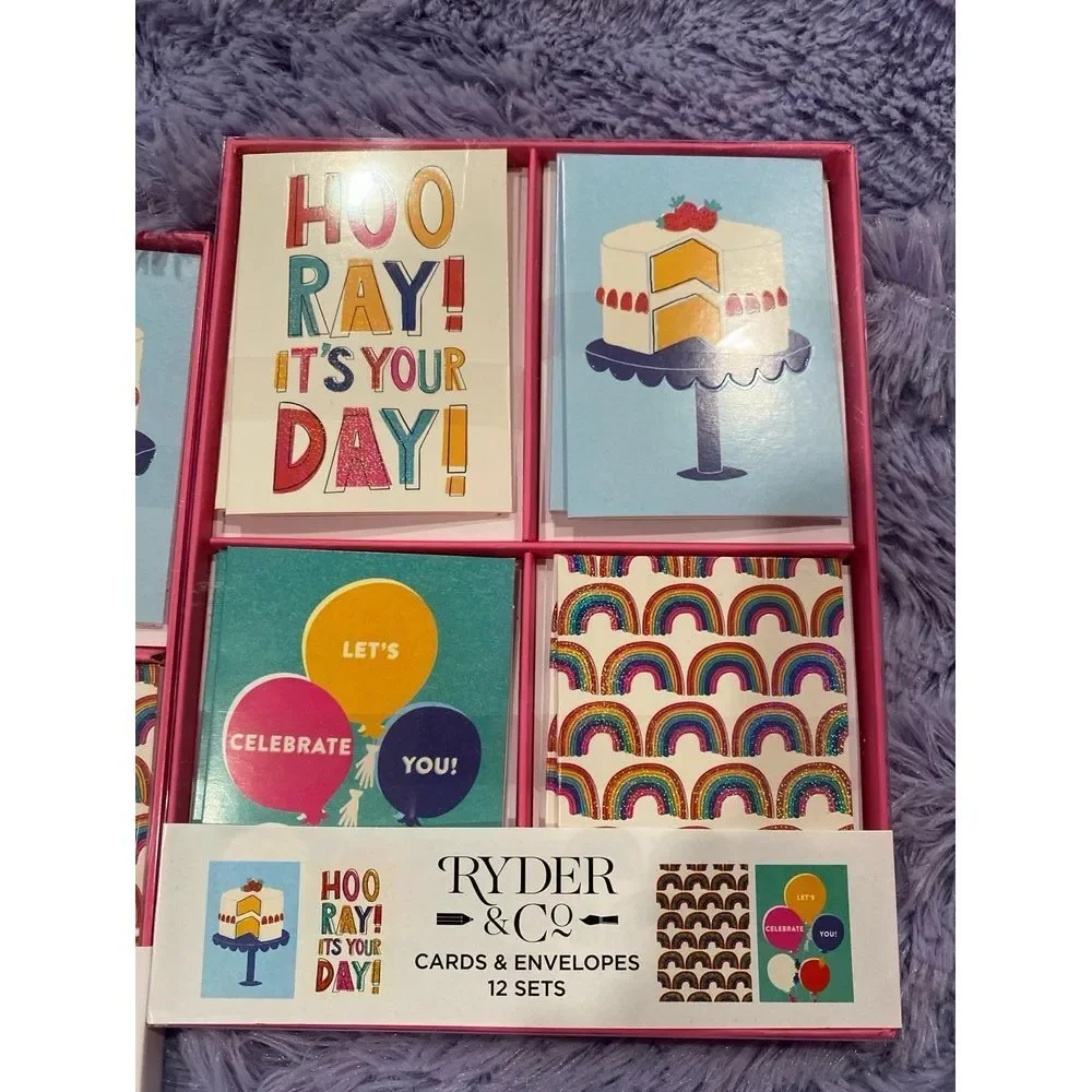 Children Birthday Invitations Boxes of 12 cards and‎ Envelopes